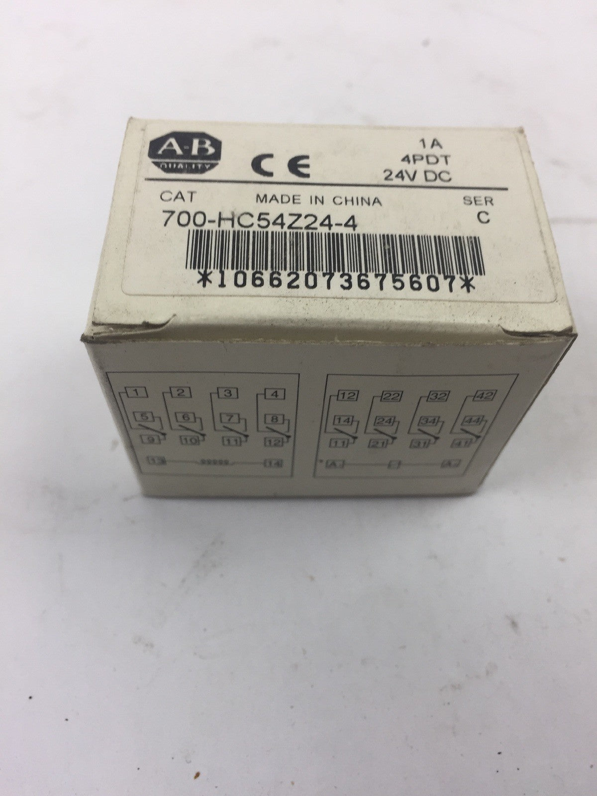ALLEN BRADLEY 700-HC54Z24-4 CONTROL RELAY 1A 4PDT 24VDC SERIES C TYPE H
