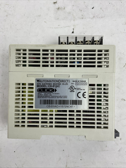 AUTOMATIONDIRECT C0-01AC POWER SUPPLY OUTPUT 24VDC 1.3A INPUT 100-240VAC 37VA