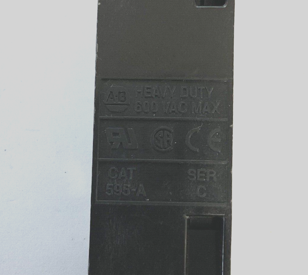 ALLEN BRADLEY 595-A SER.C AUXILARY CONTACT 600VAC***LOTOF2***