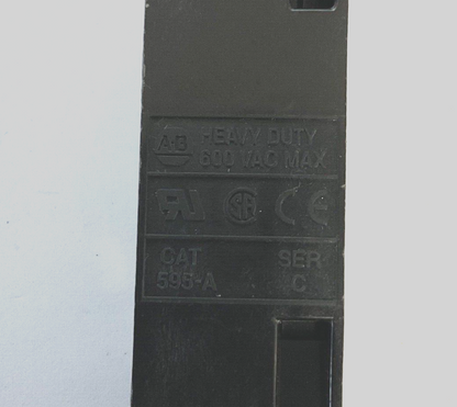 ALLEN BRADLEY 595-A SER.C AUXILARY CONTACT 600VAC***LOTOF2***