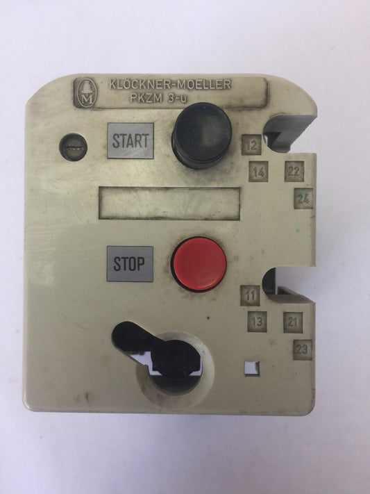 KLOCKNER MOELLER PKZM3-4-U-NA MANUAL MOTOR STARTER 550/600VAC 40HP 2.2-3.8A