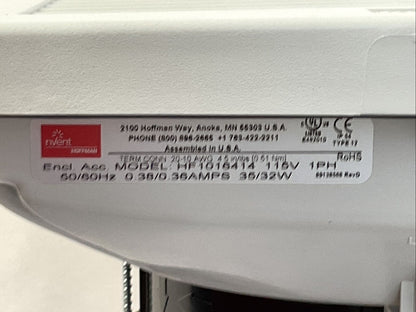 NVENT HF1016414 SIDE MOUNT FILTER FAN 115V 50/60HZ 0.38/0.36AMP 35/32W