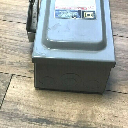 SQUARE D H221N SER. F05 SAFETY SWITCH 240VAC/250VDC 30A TYPE1 FUSIBLE