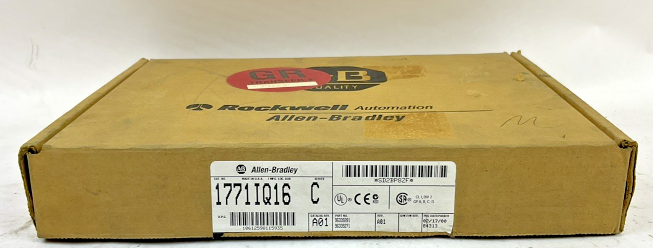 ALLEN BRADLEY 1771-IQ16 INPUT MODULE CAT.REV.A01 REV.A01 SER.C 5VDC