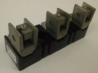 ALLEN BRADLEY 40023-418-02 FUSE BLOCK, 3P, 100A, 600V,4002341802,MISSING 3 BOLTS