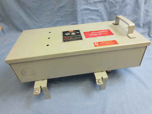 FEDERAL PACIFIC FPE CFP332 FUSIBLE BUS PLUG / SWITCH 30A 250VAC 3-POLE 3HP - NEW