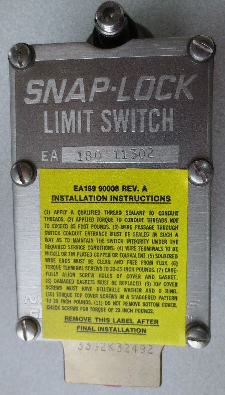 NAMCO EA180-11302 SNAP-LOCK LIMIT SWITCH - NEW SURPLUS