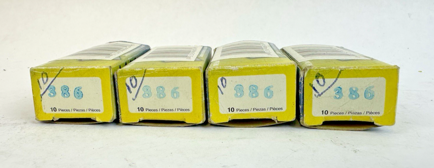 EIKO 386 MINIATURE LIGHT BULBS LAMP BOX OF 10 LOT OF 4