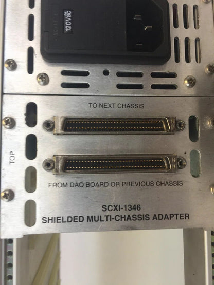 NATIONAL INSTRUMENTS SCXI-1001 12 SOLT CHASSIS 100/120/220/240VAC 1.25A/0.70A W/