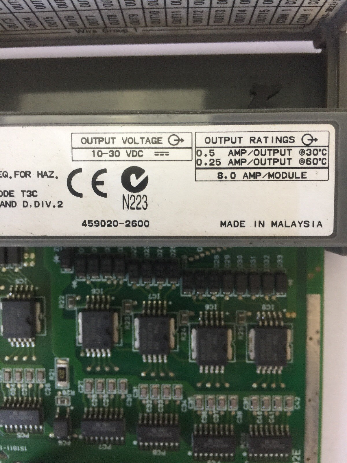 ALLEN BRADLEY 1746-0B32E OUTPUT MODULE 10-30VDC SER A SLC500