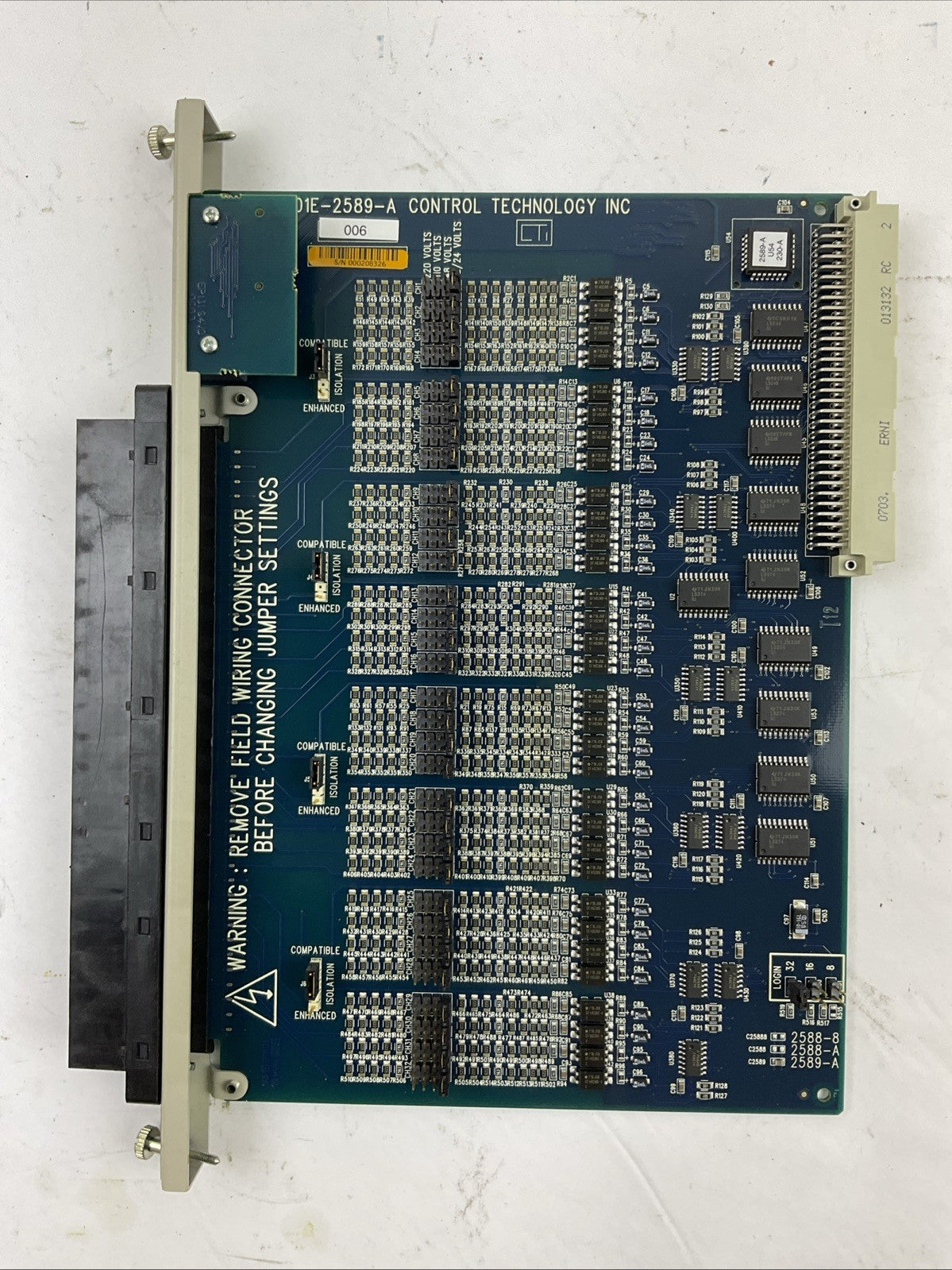 CTI CONTROL TECHNOLOGY 901E-2589-A UNIVERSAL DIGITAL INPUT 8/16/32PT