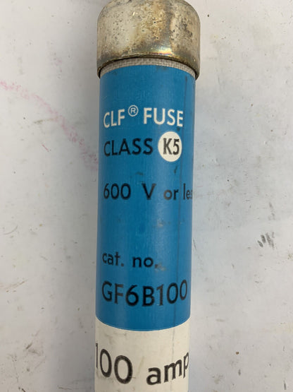 General Electric GF6B100 100A 600V Fuse "Lot of 3"