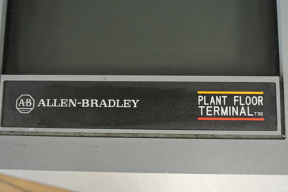 ALLEN-BRADLEY 1784-T30G PLANT FLOOR TERMINAL / 9" GREEN SCREEN / 966998-010
