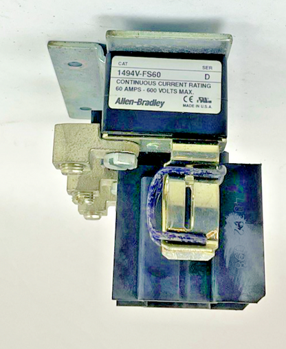 ALLEN BRADLEY 1494V-DS60 SER D 60A 600V 1494V-FS60 SER D SWITCH SHORT HANDLE 8"