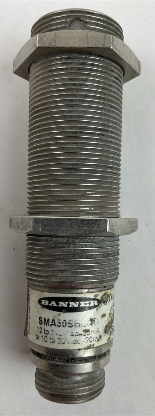 BANNER SMA30SELQD SENSOR AC/DC EMITTER 12-24VAC 10-30VDC 20mA