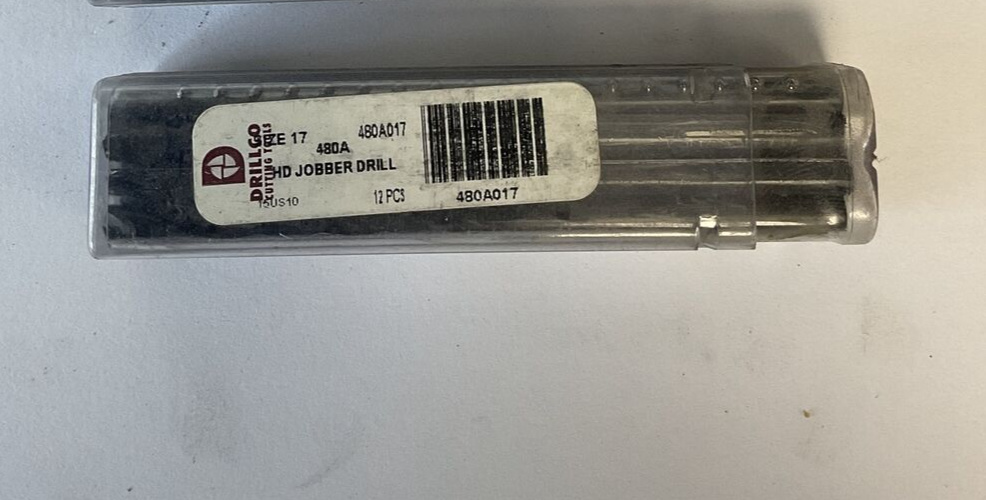 JOBBER DRILL BITS 480A017 HSS HD WIRE SIZE #17 DRILL 12 PER PACK ****LOTOF4***