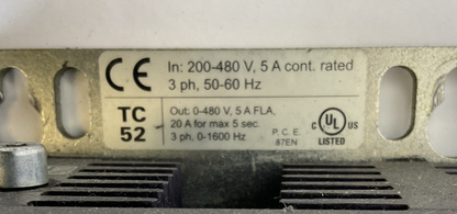 ATLAS COPCO TC52S ASSEMBLY SYSTEMS CONTROLLER 480V 3PH 5A 50-60HZ