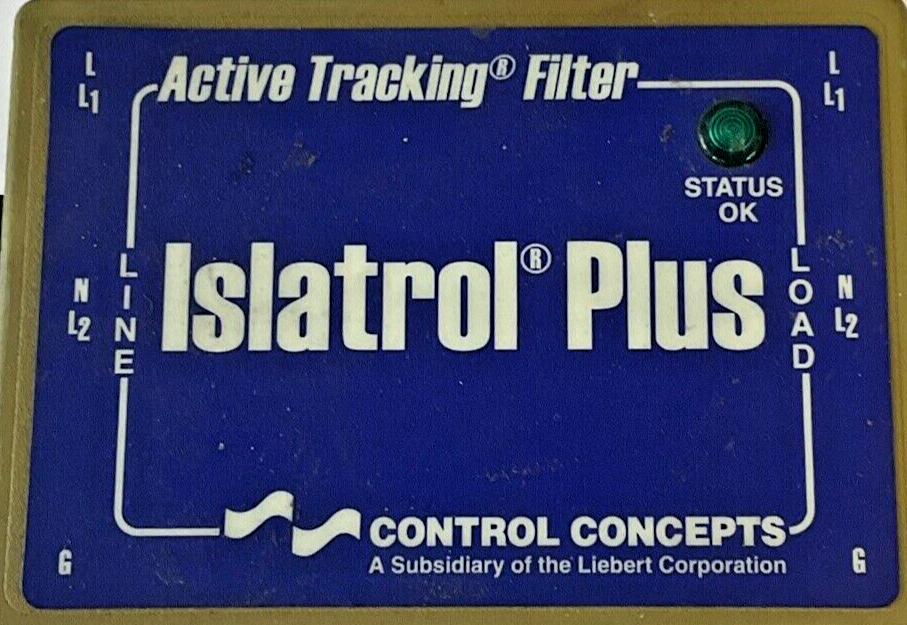 CONTROL CONCEPTS IC+105 ISLATROL PLUS ACTIVE TRACKING FILTER 120VAC 50/60HZ 5A