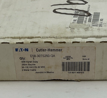 EATON E58-30T5250-GA PHOTOELECTRIC SENSOR 132VAC 30VDC