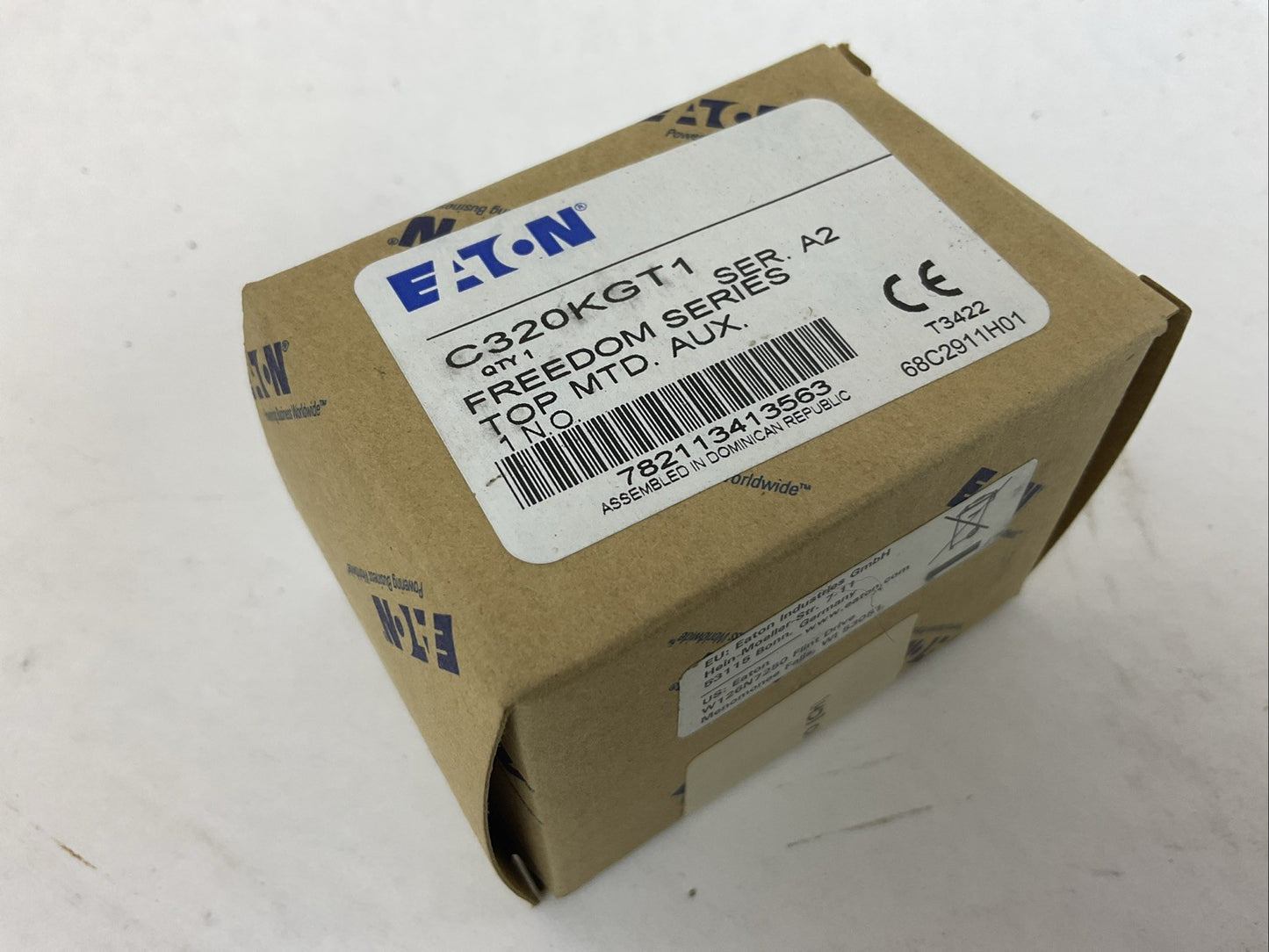 EATON C320KGT1 SER A2 FREEDOM SERIES TOP MTD AUXILIARY CONTACT 1N.O. (LOT OF 2)