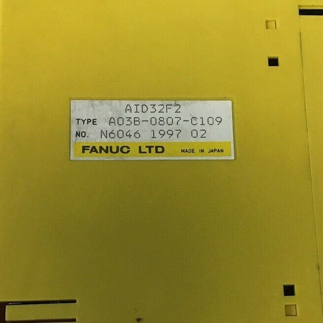 FANUC A03B-0807-C109 INPUT MODULE AID32F2 C42
