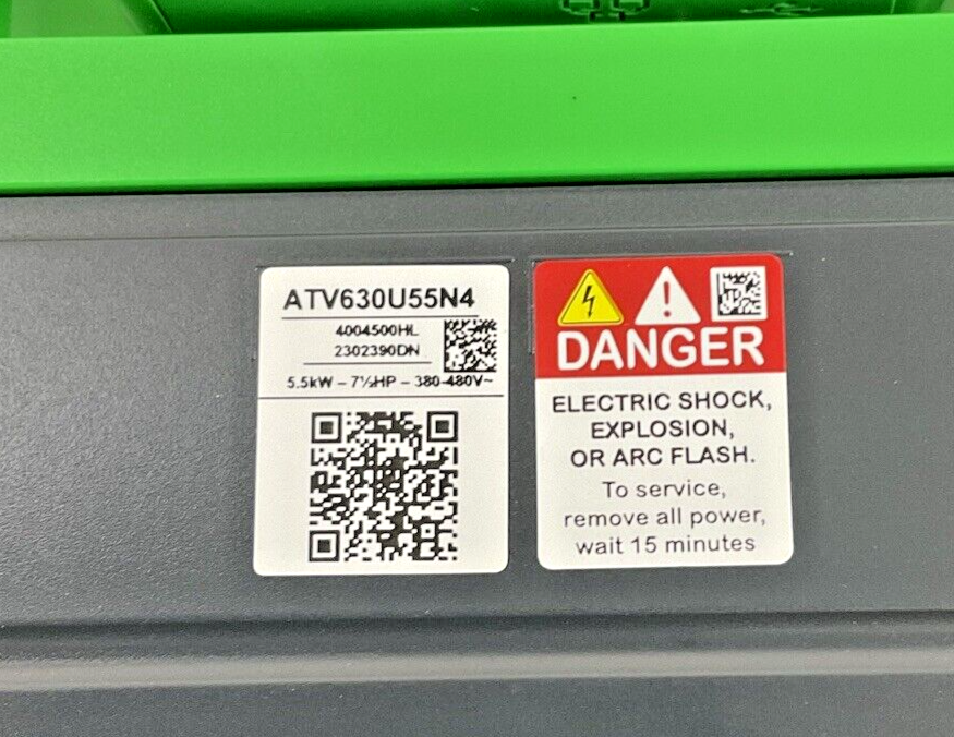 SCHNEIDER ELECTRIC ATV630U55N4 DRIVE-INVERTER 5.5KW 7.5HP V3.4IE35