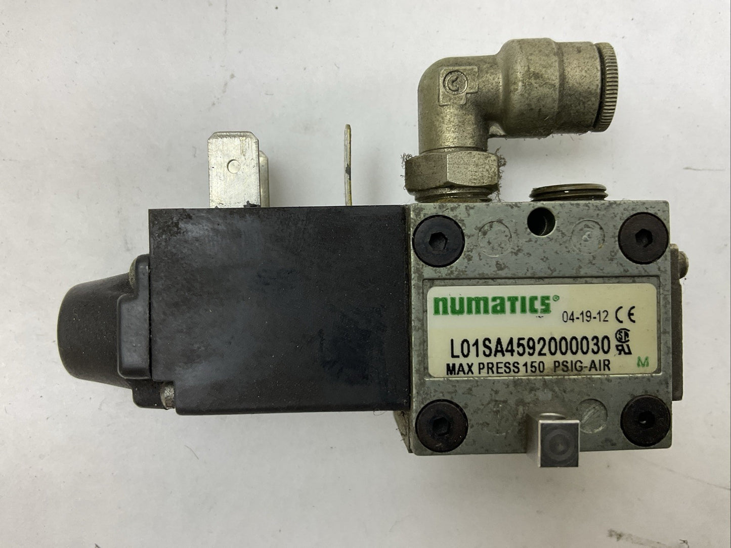 NUMATICS L01SA4592000030 SOLENOID VALVE 237-961B 110-120/60 100-115/50 0.06AMPS