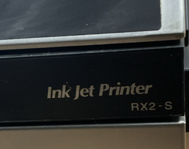 HITACHI RX2-SD160W INK JET PRINTER 240V 50/60HZ 1.2A *NO KEY SCREEN COVER OPEN*