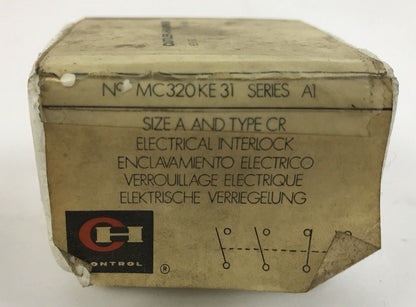 Eaton Cutler Hammer MC320KE31 Size A Type CR Electrical Interlock Ser. A1 (NEW)