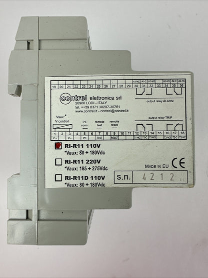 CONTREL RI-R11 INSULATION MONITOR RELAY