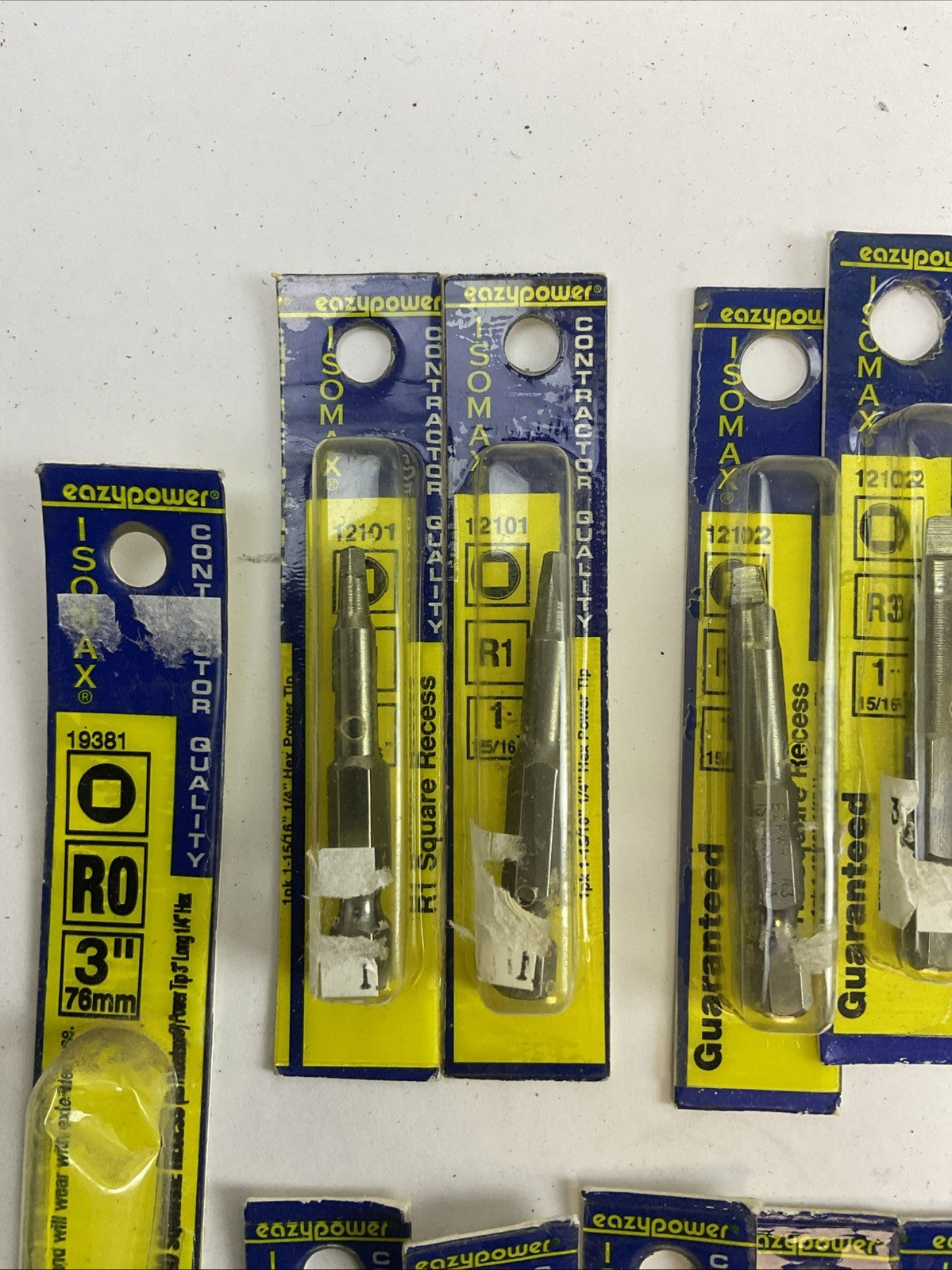 EAZYPOWER ISOMAX CONTRACTOR QUALITY SQUARE RECESS BIT LOT