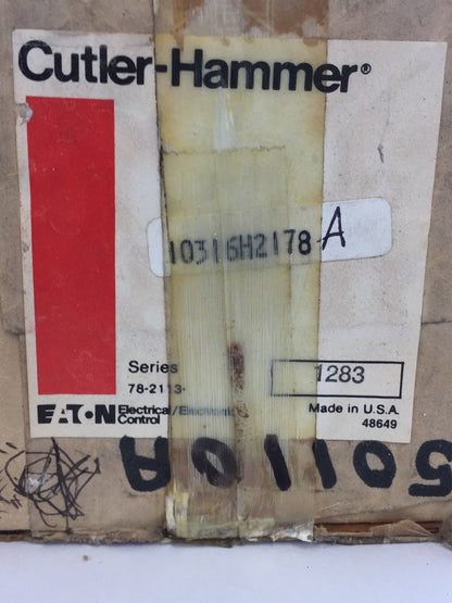 CUTLER HAMMER 10316H2178A LIMIT SWITCH 600VAC PILOT DUTY 1283 E50KL200 SER A1