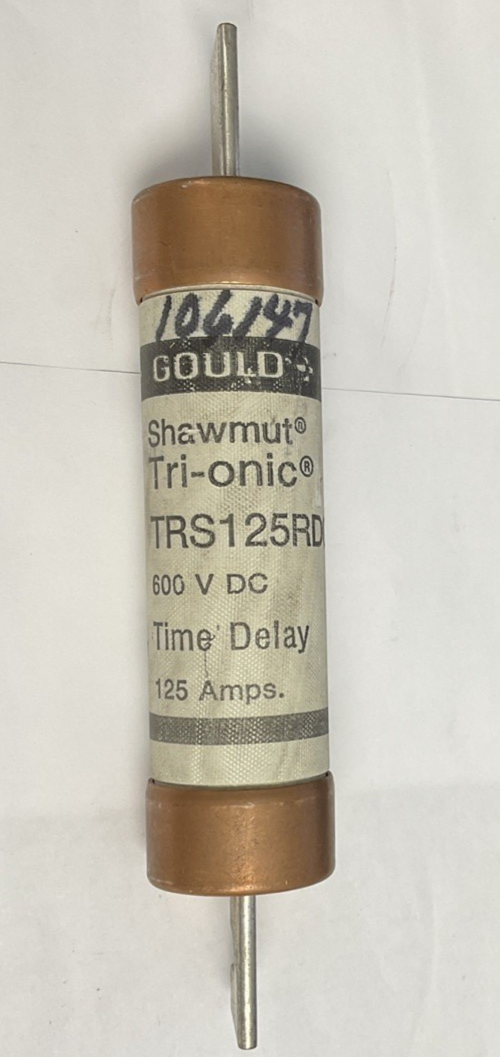 GOULD TRS125RDC TIME DELAY FUSE 125A 600VDC