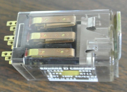 SQUARE D  8501 KT-13 GENERAL PURPOSE RELAY 3PDT, 10A, 120VAC RES. - NEW SURPLUS