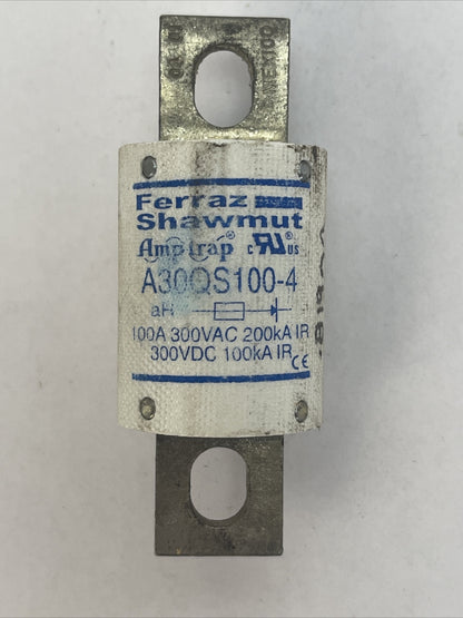 FERRAZ SHAWMUT A30QS125-4 SEMICONDUCTOR FUSE AMP-TRAP 125AMP 300V
