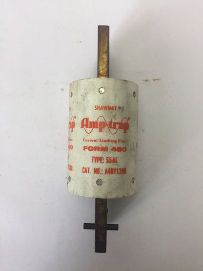 SHAWMUT A4BY1200 AMP-TRAP CURRENT LIMITING FUSE TYPE 55L 1200AMP 600VAC K-DON