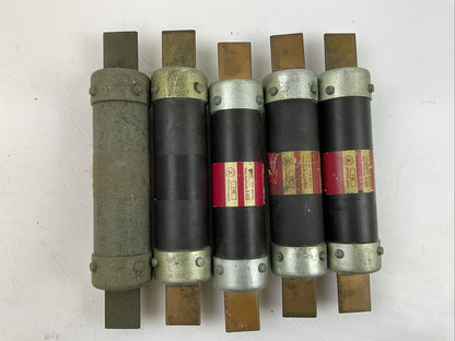 FUSETRON FRS150 TIME DELAY DUAL ELEMENT 600VAC 150A CLASS K5 FUSE (LOT OF 5)
