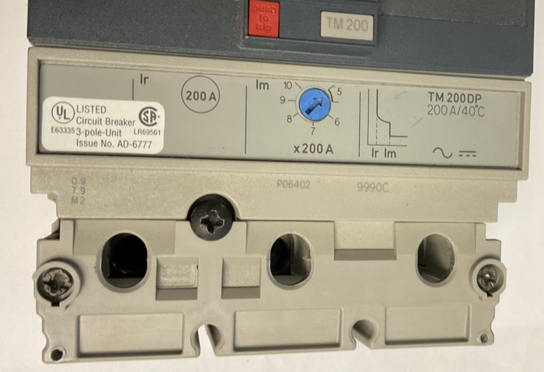 MERLIN GERIN NSF250 N CIRCUIT BREAKER NFNL36200 200A 480V