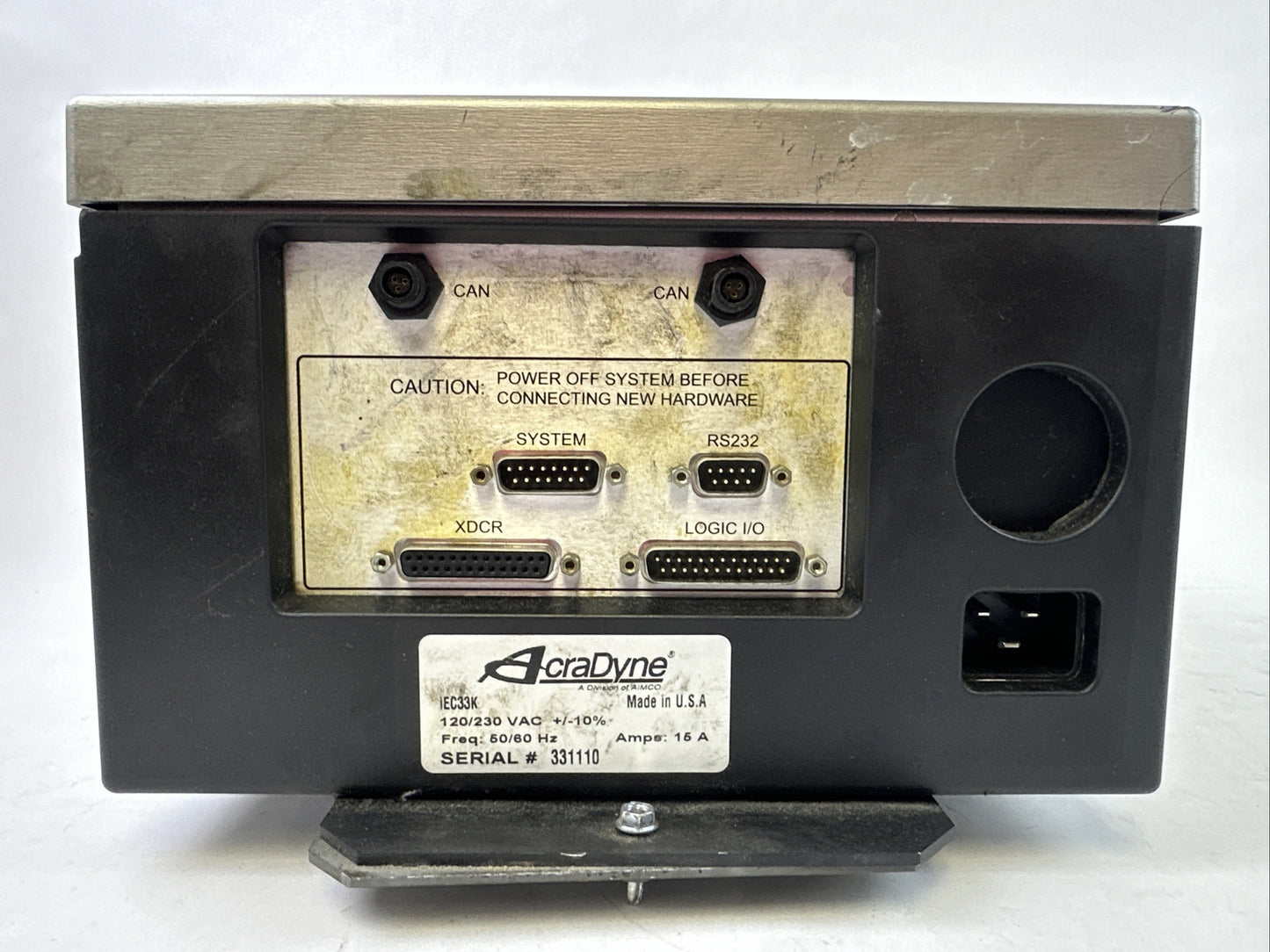 ACRADYNE IEC33K CONTROLLER 120/230VAC 15A NO PLUG