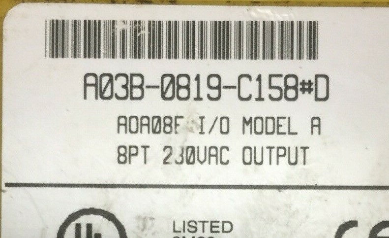 FANUC A03B-0819-C158#D I/O MODULE MODEL A 8PT 230VAC OUTPUT