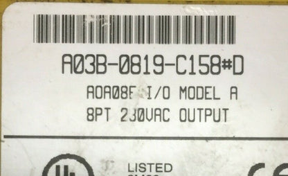 FANUC A03B-0819-C158#D I/O MODULE MODEL A 8PT 230VAC OUTPUT