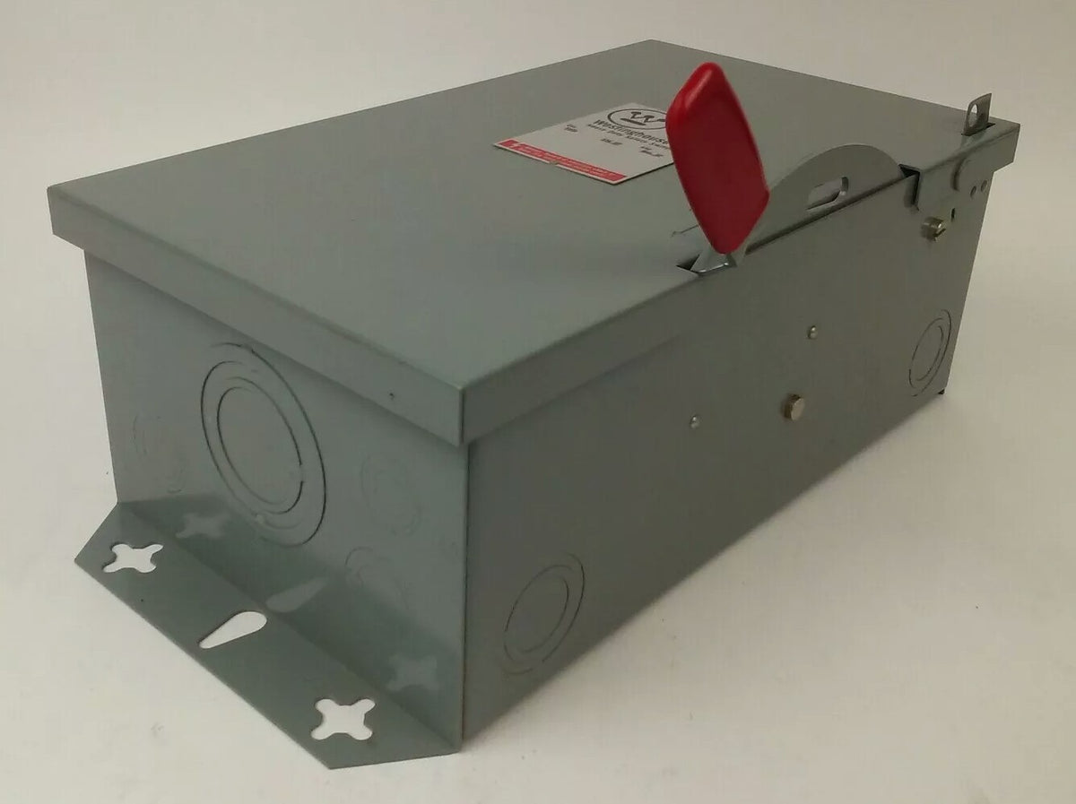 WESTINGHOUSE HFN222 FUSIBLE SAFETY SWITCH 2P, 60A, 240V, TYPE 1 INDOOR, 10HP