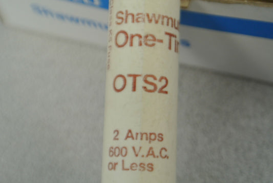 LOT of 10 / GOULD-SHAWMUT OTS2 ONE-TIME CLASS K5 FUSE / 2A / 600V / OTS-2