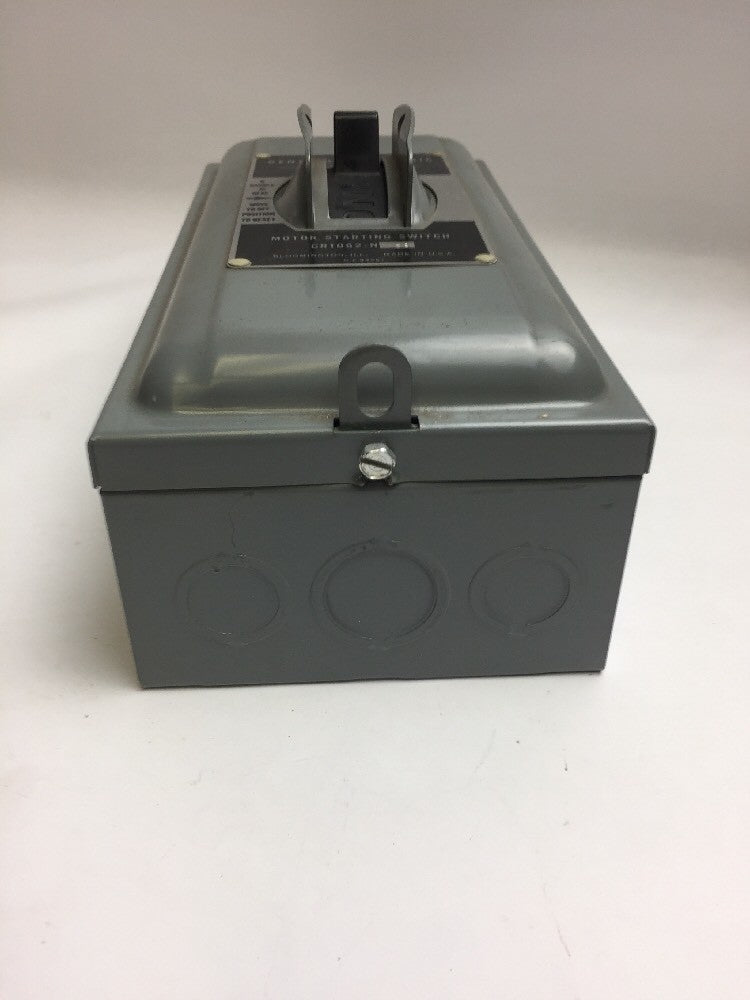 GE CR1062N5A MANUAL STARTER 1 1/2 HP 110V, 3 HP 220V, 5 HP 440-600V, 25-60 CY