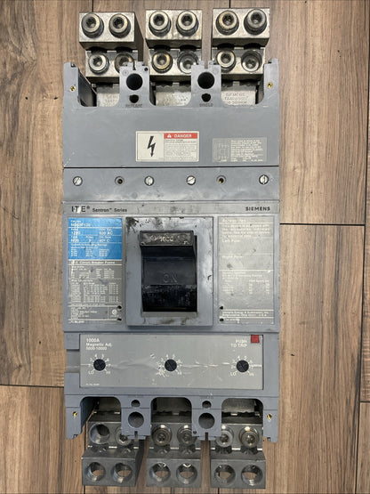 ITE ND63F120 CIRCUIT BREAKER 1200AMP 600VAC 3P SENTRON SERIES 1000AMP TRIP UNIT
