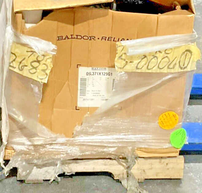 BALDOR 15HP 1765RPM 18A MOTOR W/ STEARN 108705100GLF BRAKE REV.B 50LB-FT