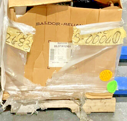 BALDOR 15HP 1765RPM 18A MOTOR W/ STEARN 108705100GLF BRAKE REV.B 50LB-FT