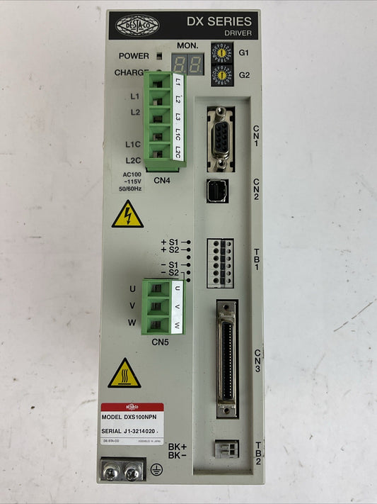 DESTACO DXS100NPN DX SERIES DRIVER OUTPUT 3PH 0-230VAC 1.9A INPUT 1PH 100-115VAC