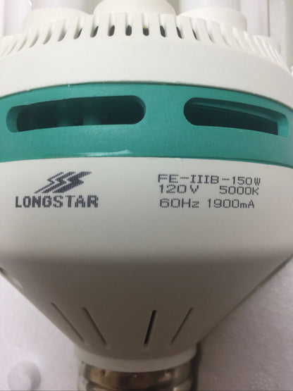 LONGSTAR FE-IIIB-150W COMPACT FLUORESCENT LAMP 150W E39 5000K 120V 60HZ 1900mA