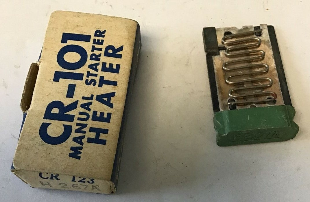 GENERAL ELECTRIC CR123H2.67A MANUAL STARTER HEATER CR-101***LOTOF6***